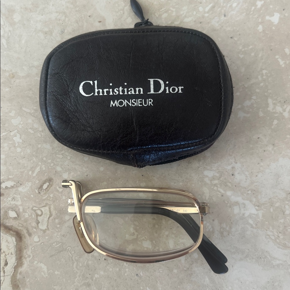 Christian Dior Monsieur Gold Eye Glasses - Picture 3 of 9